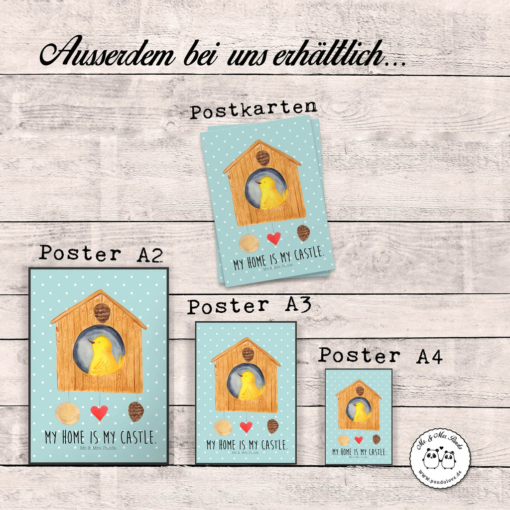 Plakat ptak Dom Motywy zwierzęce, dobra energia, zabawne powiedzonka, zwierzęta