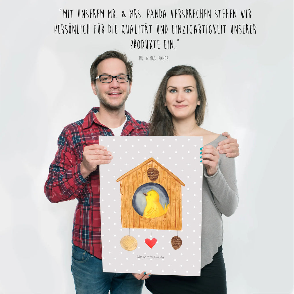 Plakat ptak Dom Motywy zwierzęce, dobra energia, zabawne powiedzonka, zwierzęta