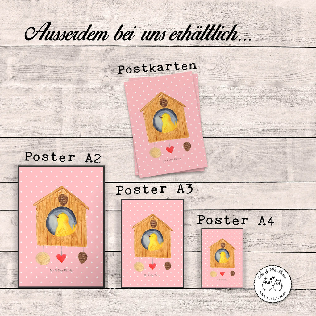 Plakat ptak Dom Motywy zwierzęce, dobra energia, zabawne powiedzonka, zwierzęta