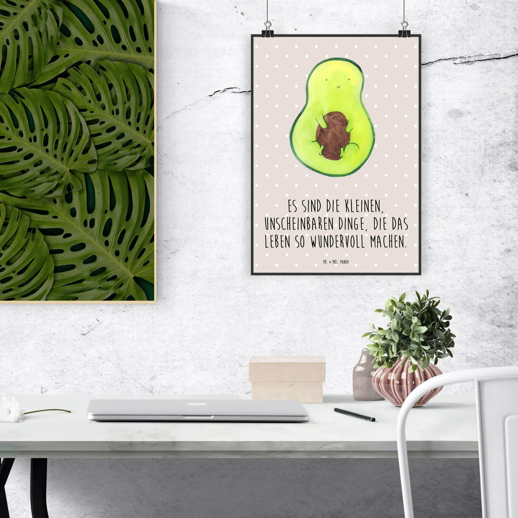Poster avocado core Kinderposter, Raumdekoration, Kunstdruck, Mr. & Mrs. Panda Poster, Handgemaltes Poster, Poster, Wanddeko Bild, Wanddeko, Wanddekoration, Designposter, Küchenposter, Bild, Wandposter, Posterdruck, Avocado, Veggie, Vegan, Gesund, Avocadokern, Kern, Avokado, Pflanze, Spruch Leben