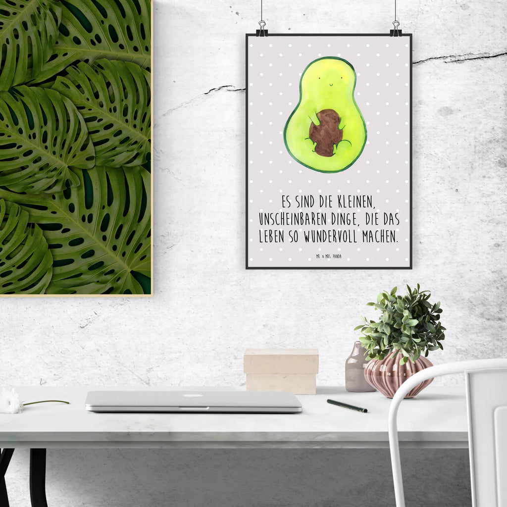 Poster avocado core Kinderposter, Raumdekoration, Kunstdruck, Mr. & Mrs. Panda Poster, Handgemaltes Poster, Poster, Wanddeko Bild, Wanddeko, Wanddekoration, Designposter, Küchenposter, Bild, Wandposter, Posterdruck, Avocado, Veggie, Vegan, Gesund, Avocadokern, Kern, Avokado, Pflanze, Spruch Leben