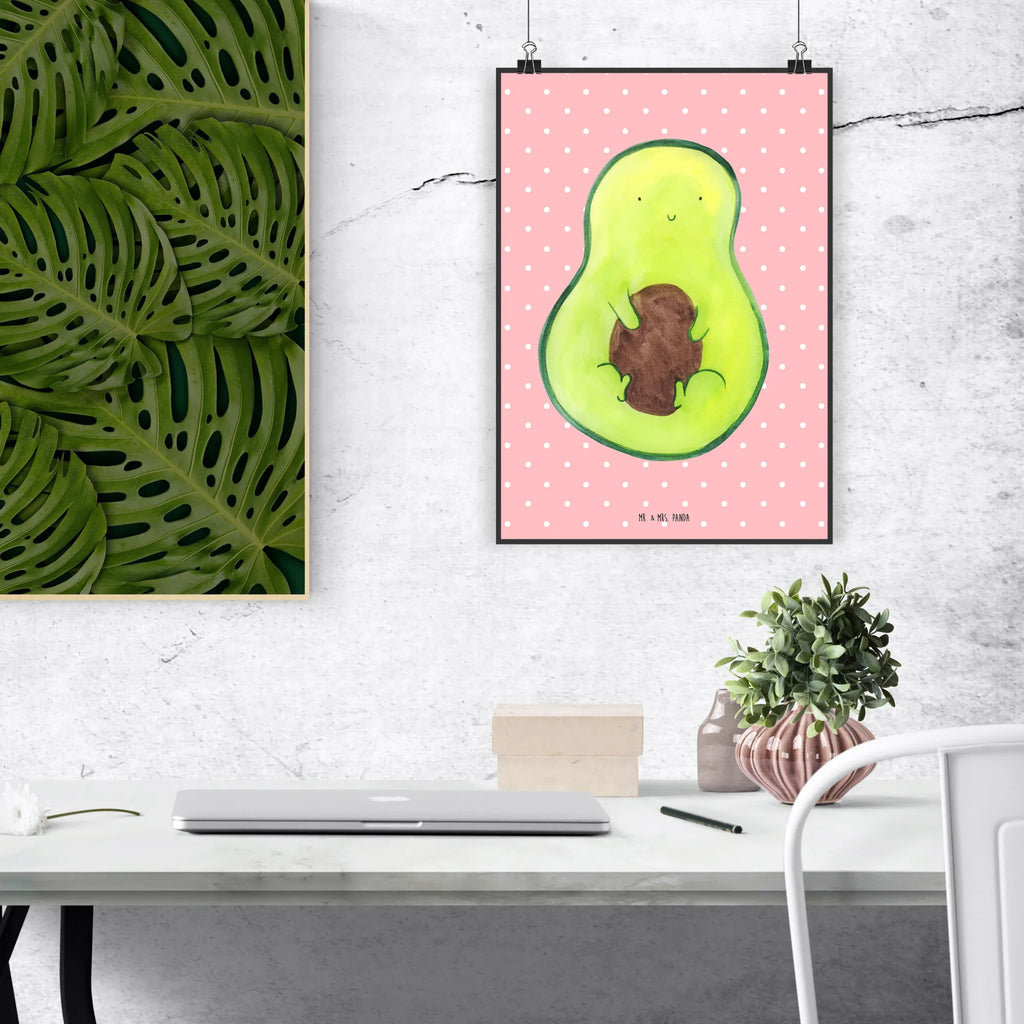 Poster avocado core Kinderposter, Raumdekoration, Kunstdruck, Mr. & Mrs. Panda Poster, Handgemaltes Poster, Poster, Wanddeko Bild, Wanddeko, Wanddekoration, Designposter, Küchenposter, Bild, Wandposter, Posterdruck, Avocado, Veggie, Vegan, Gesund, Avocadokern, Kern, Avokado, Pflanze, Spruch Leben