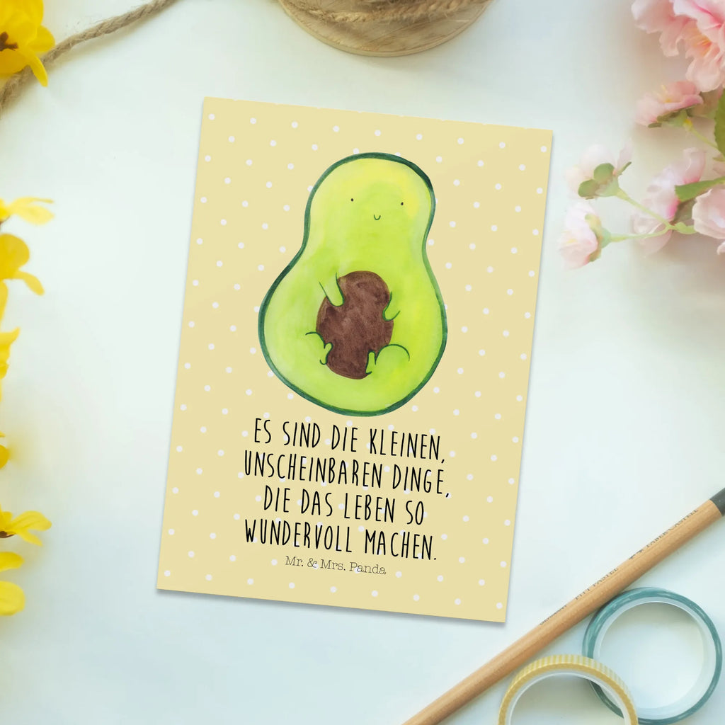 Postkarte Avocado Kern bildkarte, Ansichtskarte, Postkarte, kunstkarte, spruchkarte, Kunstkarten, Grußkarte, einzelkarte, Postkarten, Ansichtskarten, Motivkarte, Designkarte, Fotokarte, Gesund, Vegan, Avocado, Veggie, Avokado, Avocadokern, Kern, Spruch Leben, Pflanze