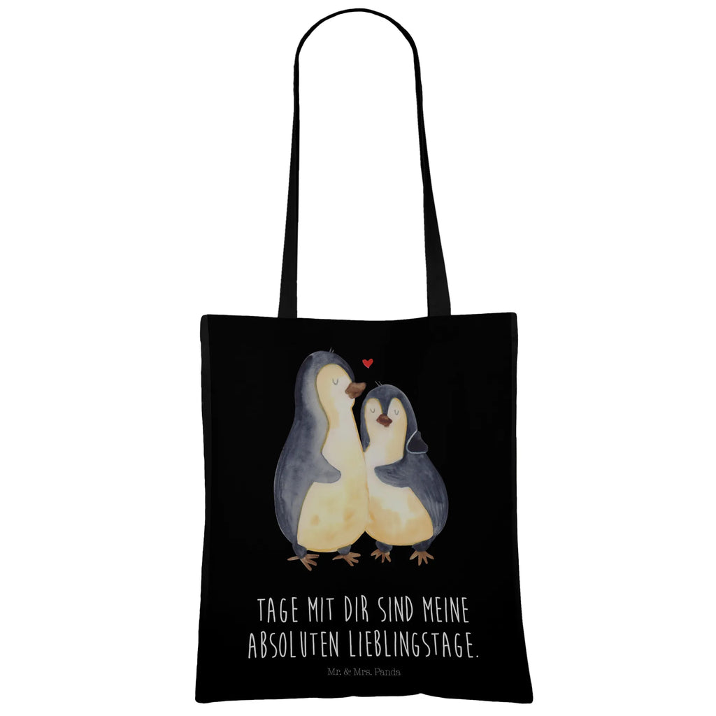 Tragetasche Pinguin umarmend shopping tasche, tote bag, Laptoptasche, Jutetasche, Strandtasche, Henkeltasche, Stofftasche, Einkaufstasche, Tasche, Einkaufsbeutel, Alltagstasche, Umhängetasche, Schultasche, Einkaufstüte, Jutebeutel, uni tasche, bedruckte tasche, büchertasche, Schultertasche, Badetasche, Statementbeutel, Tragetasche, Stoffbeutel, Beutel, Baumwolltasche, Beuteltasche, unitasche, baumwollbeutel, Shopper, Tüte, Leinentasche, Pinguin, Liebesbeweis, Verlobung, Liebe, Liebesgeschenk, Hochzeitstag, Jahrestag, Hochzeitsgeschenk, Liebespaar, Hochzeit