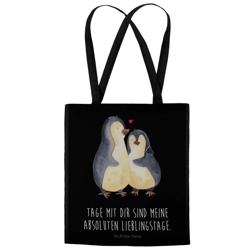 Tragetasche Pinguin umarmend shopping tasche, tote bag, Laptoptasche, Jutetasche, Strandtasche, Henkeltasche, Stofftasche, Einkaufstasche, Tasche, Einkaufsbeutel, Alltagstasche, Umhängetasche, Schultasche, Einkaufstüte, Jutebeutel, uni tasche, bedruckte tasche, büchertasche, Schultertasche, Badetasche, Statementbeutel, Tragetasche, Stoffbeutel, Beutel, Baumwolltasche, Beuteltasche, unitasche, baumwollbeutel, Shopper, Tüte, Leinentasche, Pinguin, Liebesbeweis, Verlobung, Liebe, Liebesgeschenk, Hochzeitstag, Jahrestag, Hochzeitsgeschenk, Liebespaar, Hochzeit