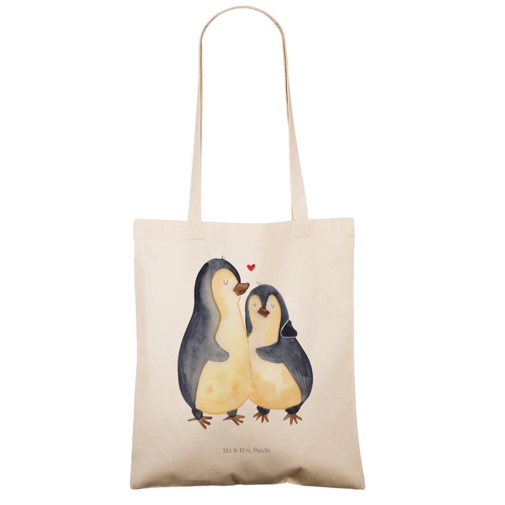 Tragetasche Pinguin umarmend shopping tasche, tote bag, Laptoptasche, Jutetasche, Strandtasche, Henkeltasche, Stofftasche, Einkaufstasche, Tasche, Einkaufsbeutel, Alltagstasche, Umhängetasche, Schultasche, Einkaufstüte, Jutebeutel, uni tasche, bedruckte tasche, büchertasche, Schultertasche, Badetasche, Statementbeutel, Tragetasche, Stoffbeutel, Beutel, Baumwolltasche, Beuteltasche, unitasche, baumwollbeutel, Shopper, Tüte, Leinentasche, Pinguin, Liebesbeweis, Verlobung, Liebe, Liebesgeschenk, Hochzeitstag, Jahrestag, Hochzeitsgeschenk, Liebespaar, Hochzeit