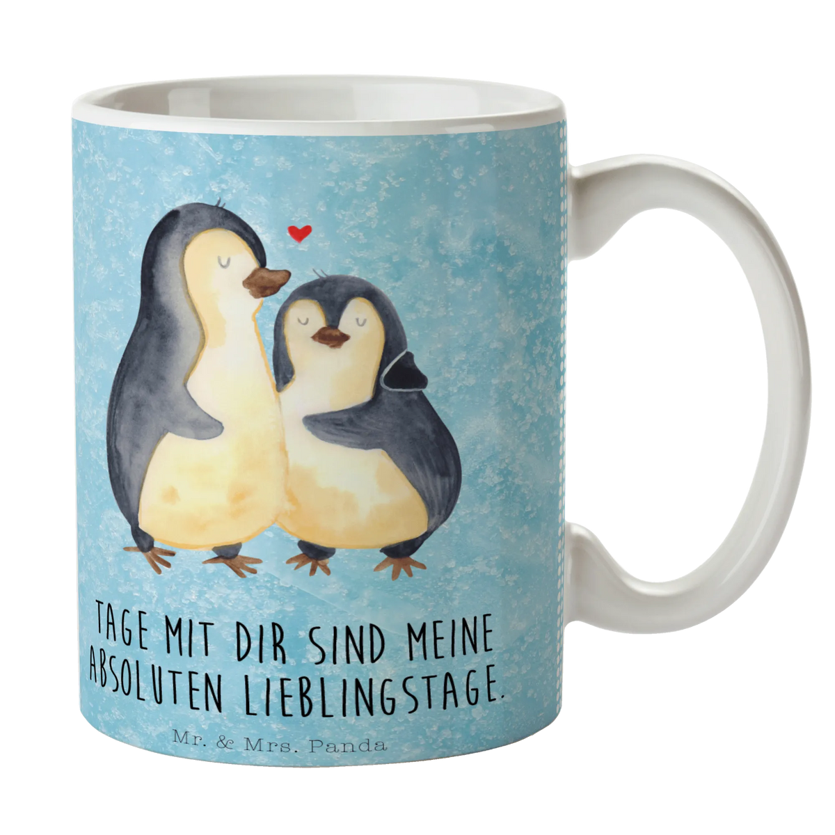 Mug Penguin embrace Penguins, North Pole, love gift, lovers, anniversary, wedding day, proof of love, wedding gift, wedding