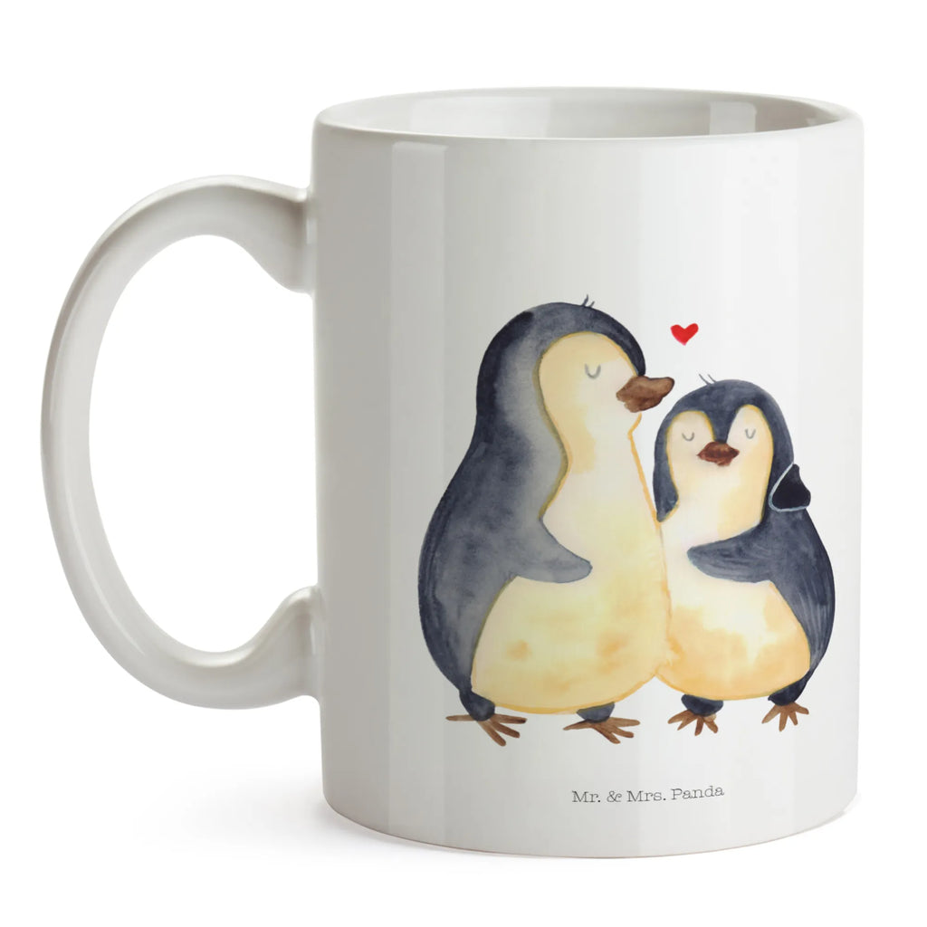 Mug Penguin embrace Teetasse, Geschenktasse, Porzellantasse, Kaffeetasse, Keramiktasse, Tasse mit Zitaten, Bürotasse, Tasse mit Motiven, Tasse, Pinguin, Verlobung, Liebesbeweis, Hochzeitstag, Liebe, Liebespaar, Liebesgeschenk, Hochzeit, Jahrestag, Hochzeitsgeschenk