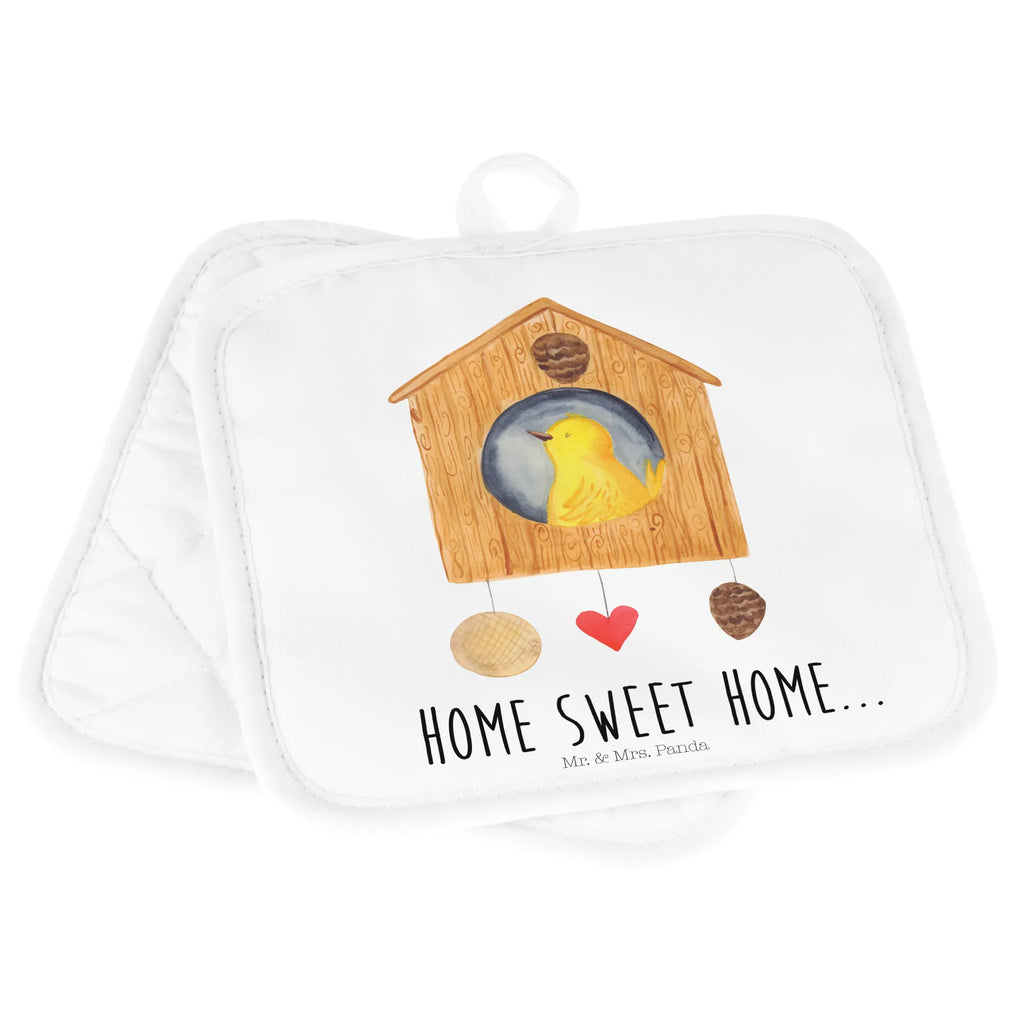 2-elementowy zestaw podkładek pod garnki ptasi domek Strona główna topfhalter, Topflappen, Topfuntersetzer, Topflappen 2er Set, Topflappenset, 2er Set Topflappen, Topflappen Set, Topfhandschuhe, Lustige Sprüche, Tiere, Tiermotive, Gute Laune, Umzug, Vogelhaus, Einzug, Home Sweet Home, Hausbau, Haus, Geschenk, Vogel, Einzugsgeschenk