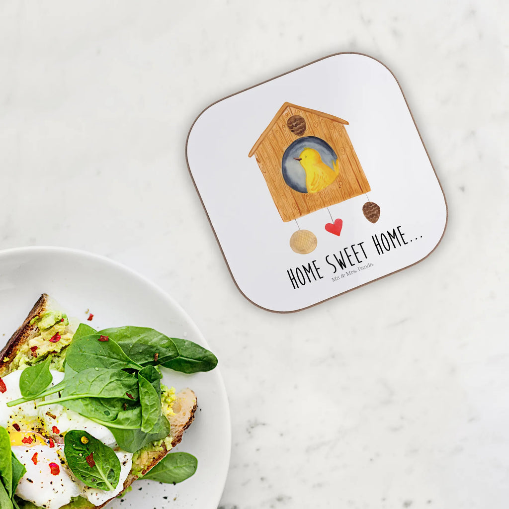 Square coaster birdhouse Home Untersetzer Gläser, Untersetzer Holz, Untersetzer, Holzuntersetzer, Bierdeckel, Glasuntersetzer, Untersetzer aus Holz, Untersetzer Design, Tassen Untersetzer, Untersetzer für Gläser, Getränkeuntersetzer, Korkuntersetzer, Tiermotive, Gute Laune, lustige Sprüche, Tiere, Geschenk, Vogel, Vogelhaus, Einzug, Haus, Hausbau, Umzug, Home sweet Home, Einzugsgeschenk