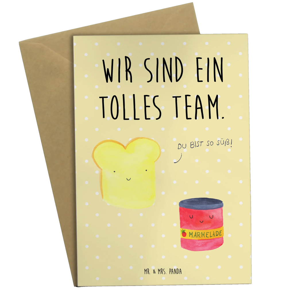 Greetings card toast jam Ansichtskarten, Geburtstagskarte, Einladungskarte, Glückwunschkarte, Karte, Grußkarte, Hochzeitskarte, Klappkarte, Tiermotive, Gute Laune, lustige Sprüche, Tiere, süß, süße Postkarte, Brot, Toast, Toastbrot, Küche Spruch, Frühstück Einladung, Marmelade, Küche Deko, Dreamteam