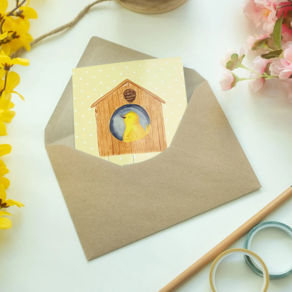 Greetings card birdhouse Home Glückwunschkarte, Motivkarte, hochzeitskarten, babykarte, einladungskarten, Klappkarte, neujahrskarte, genesungskarte, osterkarten, Beileidskarte, Grußkarte, Grußkarten, vatertagskarte, osterkarte, jubiläumskarte, dankeskarten, weihnachtskarten, firmungskarte, kommunionskarte, valentinstagskarte, spruchkarte, glückwunschkarten, abiturkarte, Lustige Sprüche, Tiermotive, Gute Laune, Tiere, Einzug, Hausbau, Haus, Geschenk, Umzug, Home Sweet Home, Vogelhaus, Einzugsgeschenk, Vogel