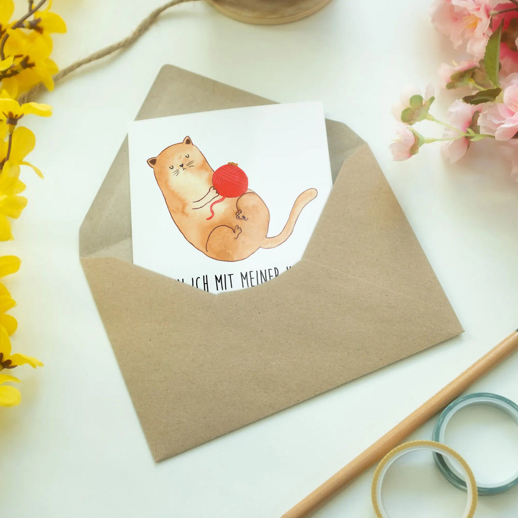 Kartka okolicznościowa kot wełna Kot, motyw kotów, miłośnik kotów, dekoracje z kotami, przyjaciel kotów, entuzjasta kotów, produkty dla kotów, artykuły dla kotów, akcesoria dla kotów, pamiątki z kotami, produkty dla miłośników kotów, motywy kotów