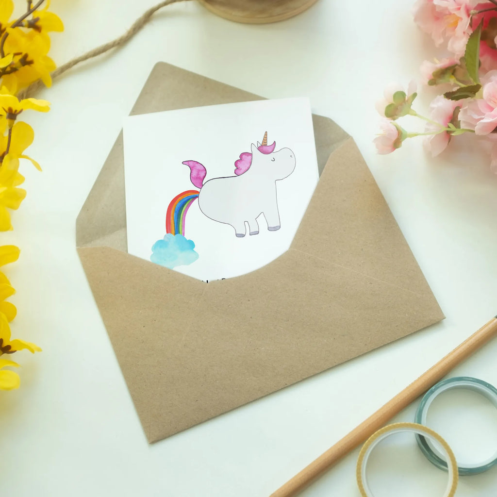 Greetings card unicorn fart greeting card, invitation card, wedding card, birthday card, folding card, unicorn, unicorns, fun, funny, girlfriend gift, glitter, rainbow, present, Unicorn, unicorn fart, fart, uniorn saying