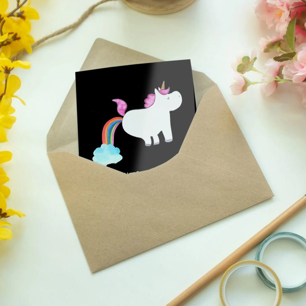 Greetings card unicorn fart greeting card, invitation card, wedding card, birthday card, folding card, unicorn, unicorns, fun, funny, girlfriend gift, glitter, rainbow, present, Unicorn, unicorn fart, fart, uniorn saying