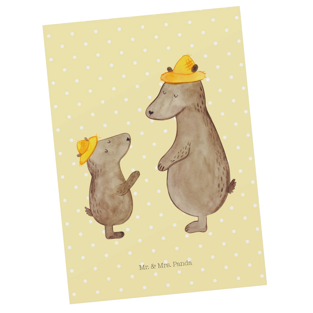 Pocztówka Niedźwiedzie z kapeluszami Designkarte, Motivkarte, Grußkarte, Fotokarte, Postkarte, Postkarten, Kunstkarten, bildkarte, einzelkarte, Ansichtskarte, spruchkarte, kunstkarte, Ansichtskarten, Opa, Familie, Muttertag, Mama, Schwester, Oma, Papa, Vatertag, Bruder, Paps, Papi, Bär, Vorbild, Bären, Söhne, Family, Kinder, Daddy, Lieblingsmensch, Kind, Vater-Sohn, Sohn, Dad, Vater