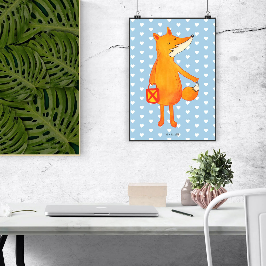 Poster Fox Lantern Wandschmuck, Posterdruck, Wanddeko Bild, wanddeko, kunstdruck poster, wanddruck, Plakat, Poster, wandkunst, Wandposter, kunst für die wand, kunstposter, Wanddekoration, Mr. & Mrs. Panda Poster, grafikposter, Wandbild, drucke, Bild, Bild für Wand, Kunstdruck, Designposter, Deko Bild, Fuchs, Laternenumzug, Liebeskummer Spruch, Cäsar Otto Hugo Flaischlen, Sankt Martin, Spruch Trösten, Füchse, Aufmuntern, Laterne