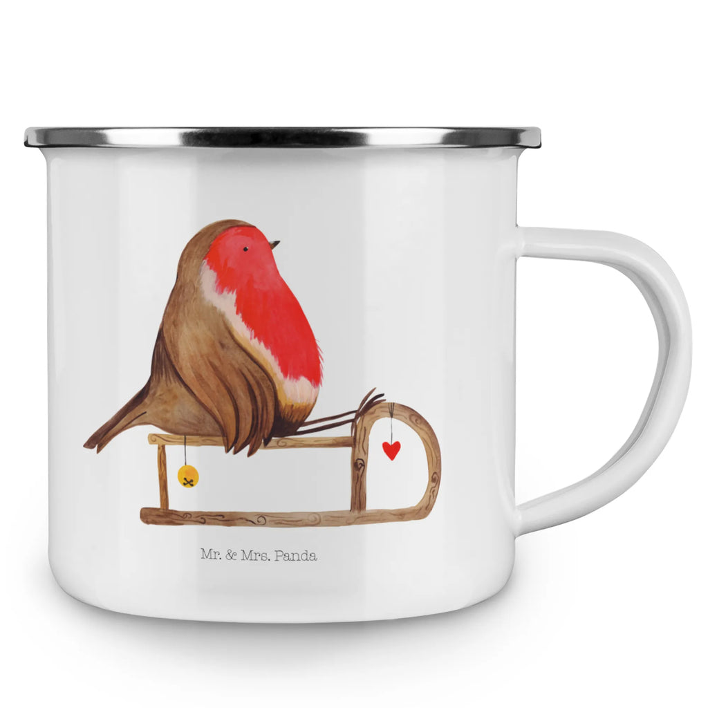 Kempingowy kubek emaliowany rudzik sanki reisetasse, Kaffeebecher, wandertasse, Reisebecher, metallbecher, Tasse Emaille, Tasse, wanderbecher, becher emaille, Campingbecher, Teebecher, Pott, Metalltasse, Kaffeetasse, emaillebecher, Becher, Emaille Becher, Emailletasse, Blechtasse, Trinkbecher, Campingtasse, Teetasse, blechbecher, Emaille Tasse, Weihnachten, Advent, Winter, Heiligabend, Nikolaus, Wintermotiv, Weihnachtsdeko, Vogel, Schlitten