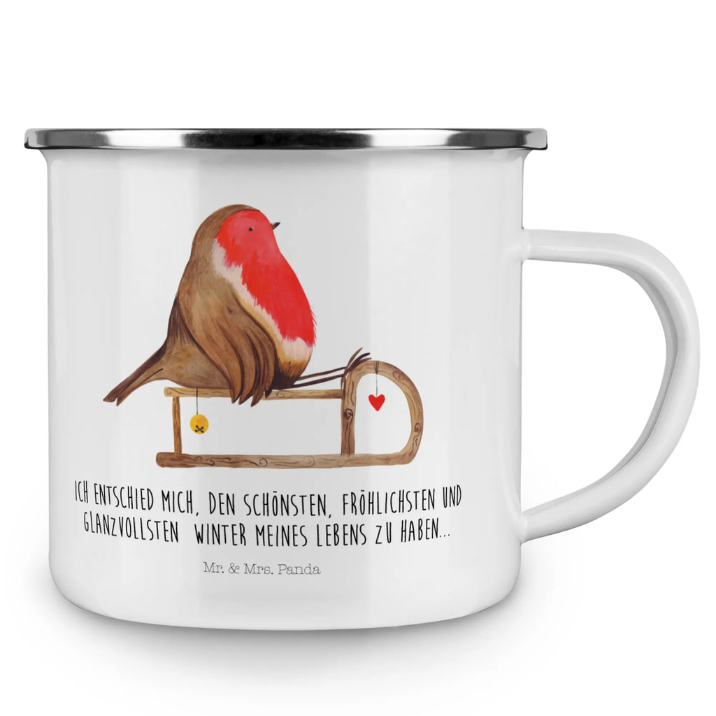 Kempingowy kubek emaliowany rudzik sanki reisetasse, Kaffeebecher, wandertasse, Reisebecher, metallbecher, Tasse Emaille, Tasse, wanderbecher, becher emaille, Campingbecher, Teebecher, Pott, Metalltasse, Kaffeetasse, emaillebecher, Becher, Emaille Becher, Emailletasse, Blechtasse, Trinkbecher, Campingtasse, Teetasse, blechbecher, Emaille Tasse, Weihnachten, Advent, Winter, Heiligabend, Nikolaus, Wintermotiv, Weihnachtsdeko, Vogel, Schlitten