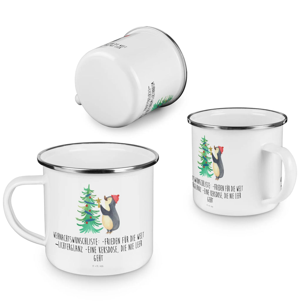 Camping Emaille Tasse Pinguin Weihnachtsbaum Kaffeebecher, Trinkbecher, reisetasse, wandertasse, Teebecher, Pott, Tasse Emaille, Campingbecher, Emaille Becher, Emaille Tasse, becher emaille, emaillebecher, Metalltasse, Blechtasse, blechbecher, Emailletasse, Tasse, Campingtasse, metallbecher, Teetasse, wanderbecher, Reisebecher, Becher, Kaffeetasse, Weihnachten, Winter, Weihnachtsdeko, Nikolaus, Advent, Heiligabend, Wintermotiv, Pinguin