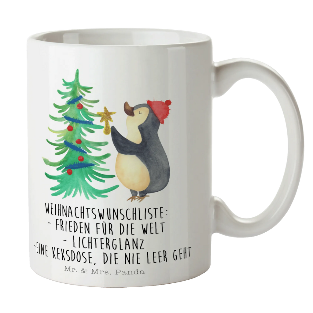 Tasse Pinguin Weihnachtsbaum Porzellantasse, Tasse mit Zitaten, Geschenktasse, Tasse, Keramiktasse, Kaffeetasse, Bürotasse, Tasse mit Motiven, Teetasse, Winter, Weihnachten, Weihnachtsdeko, Nikolaus, Advent, Heiligabend, Wintermotiv, Pinguin
