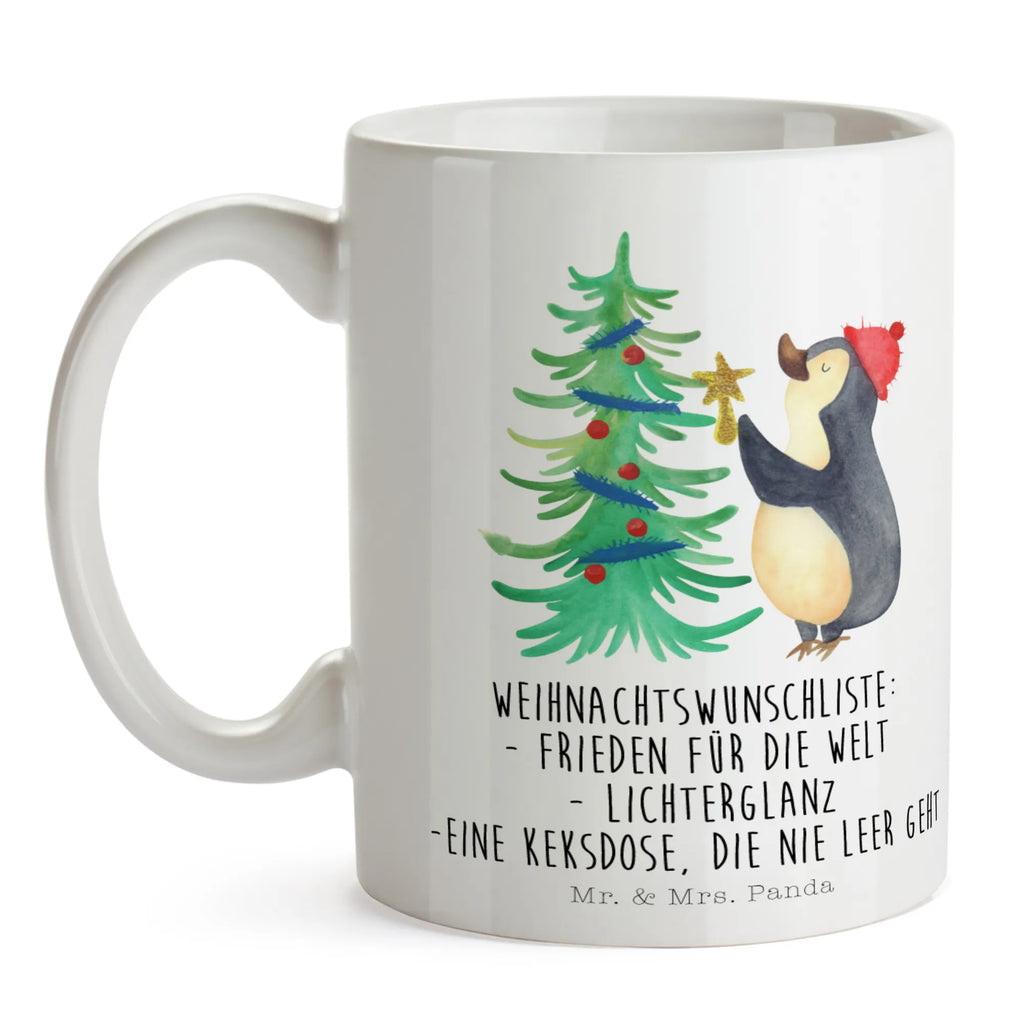 Tasse Pinguin Weihnachtsbaum Porzellantasse, Tasse mit Zitaten, Geschenktasse, Tasse, Keramiktasse, Kaffeetasse, Bürotasse, Tasse mit Motiven, Teetasse, Winter, Weihnachten, Weihnachtsdeko, Nikolaus, Advent, Heiligabend, Wintermotiv, Pinguin