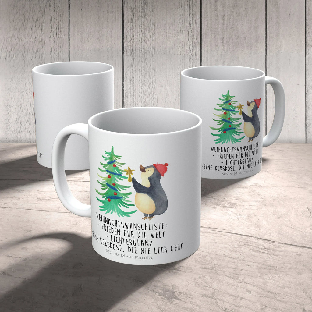 Tasse Pinguin Weihnachtsbaum Porzellantasse, Tasse mit Zitaten, Geschenktasse, Tasse, Keramiktasse, Kaffeetasse, Bürotasse, Tasse mit Motiven, Teetasse, Winter, Weihnachten, Weihnachtsdeko, Nikolaus, Advent, Heiligabend, Wintermotiv, Pinguin