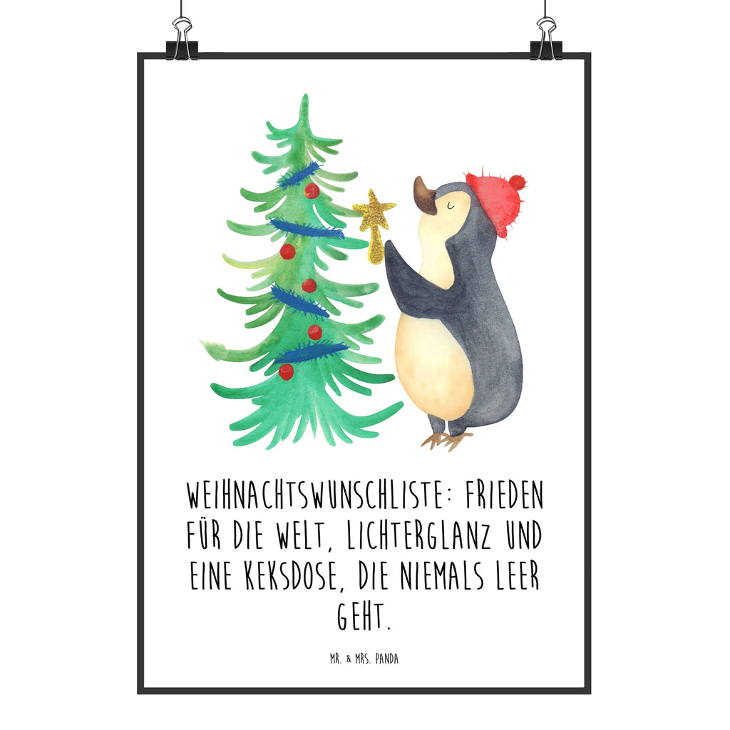 Poster Pinguin Weihnachtsbaum wanddruck, Wandbild, wandkunst, wanddeko, kunstdruck poster, Wandschmuck, kunstposter, Posterdruck, drucke, grafikposter, Designposter, Poster, Wandposter, Bild für Wand, Plakat, Deko Bild, Wanddekoration, Mr. & Mrs. Panda Poster, Kunstdruck, Bild, Wanddeko Bild, kunst für die wand, Wintermotiv, Heiligabend, Advent, Nikolaus, Weihnachtsdeko, Winter, Weihnachten, Pinguin