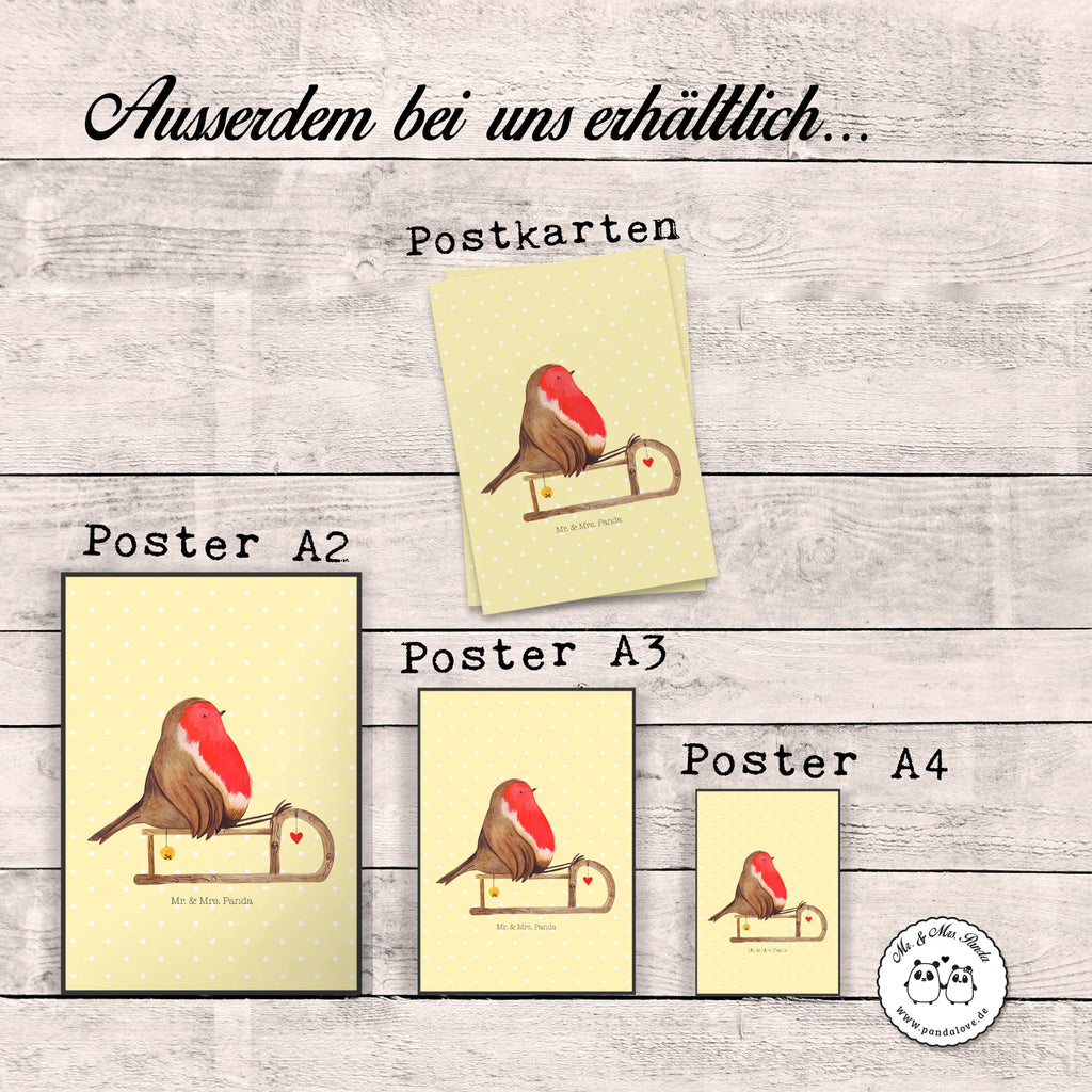 Poster Rotkehlchen Schlitten bild für wand, Poster, schlafzimmer poster, Raumdekoration, Handgemaltes Poster, Designposter, Bild, Wanddeko Bild, Wanddeko, Kinderposter, poster sprüche, großes poster, Mr. & Mrs. Panda Poster, Wanddekoration, Kunstdruck, Deko Bild, Küchenposter, kinderzimmer poster, Posterdruck, Wandposter, plakat, Wandbild, Wintermotiv, Heiligabend, Advent, Nikolaus, Weihnachtsdeko, Winter, Weihnachten, Schlitten, Vogel