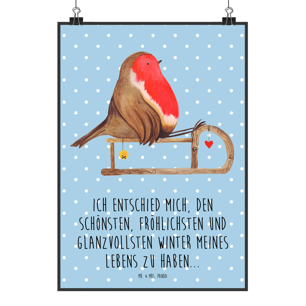 Poster Rotkehlchen Schlitten bild für wand, Poster, schlafzimmer poster, Raumdekoration, Handgemaltes Poster, Designposter, Bild, Wanddeko Bild, Wanddeko, Kinderposter, poster sprüche, großes poster, Mr. & Mrs. Panda Poster, Wanddekoration, Kunstdruck, Deko Bild, Küchenposter, kinderzimmer poster, Posterdruck, Wandposter, plakat, Wandbild, Wintermotiv, Heiligabend, Advent, Nikolaus, Weihnachtsdeko, Winter, Weihnachten, Schlitten, Vogel