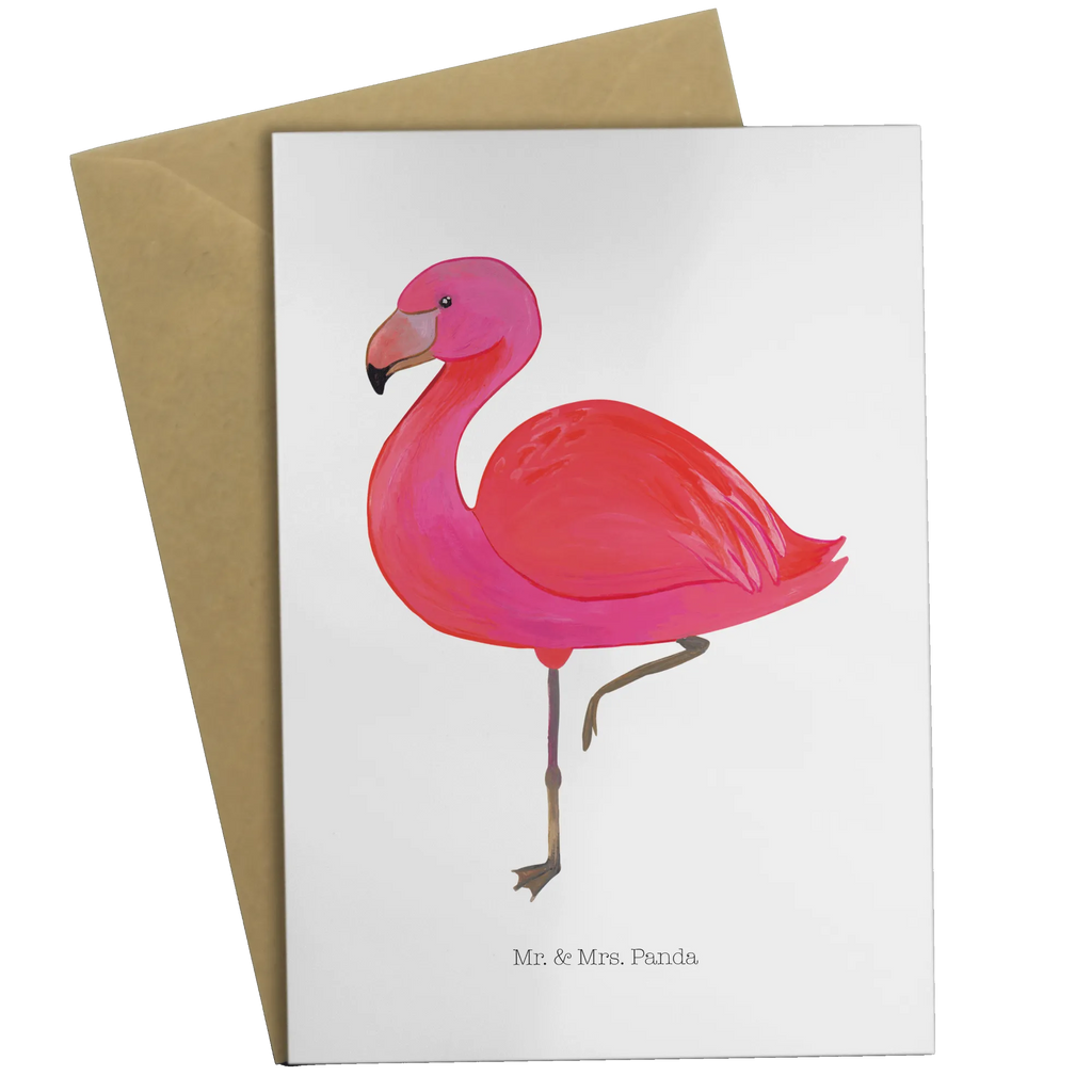 Greetings card flamingo Classic Grußkarte, Glückwunschkarte, Ansichtskarten, Karte, Geburtstagskarte, Hochzeitskarte, Einladungskarte, Klappkarte, Flamingo, Einzigartig, für mich, Freundinnen, Tochter, Geschwister, Sohn, Stolz, Spruch, Außenseiter, Freundin, ich, Selbstliebe