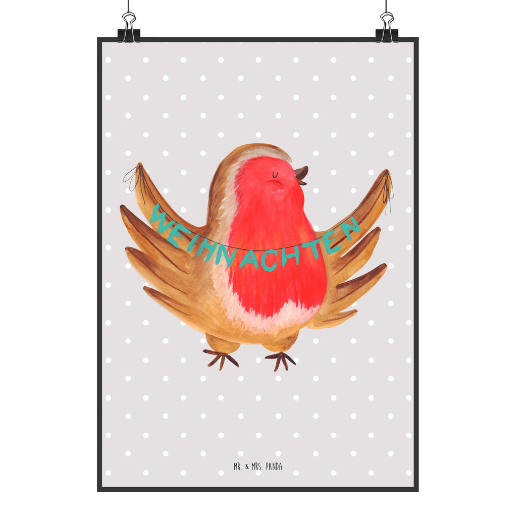 Poster Rotkehlchen Weihnachten Mr. & Mrs. Panda Poster, wanddruck, kunstposter, grafikposter, kunst für die wand, kunstdruck poster, Bild für Wand, Wanddeko Bild, Wandposter, Designposter, Wanddekoration, Plakat, Deko Bild, Wandschmuck, Kunstdruck, wandkunst, Bild, Poster, Wandbild, wanddeko, drucke, Posterdruck, Wintermotiv, Heiligabend, Advent, Nikolaus, Weihnachtsdeko, Winter, Weihnachten, Weihnachtsgruß, Frohe Weihnachten, Weihnachtsmotiv, Vogel, Xmas