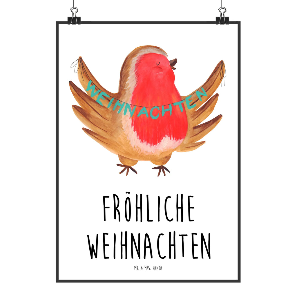 Poster Rotkehlchen Weihnachten Mr. & Mrs. Panda Poster, wanddruck, kunstposter, grafikposter, kunst für die wand, kunstdruck poster, Bild für Wand, Wanddeko Bild, Wandposter, Designposter, Wanddekoration, Plakat, Deko Bild, Wandschmuck, Kunstdruck, wandkunst, Bild, Poster, Wandbild, wanddeko, drucke, Posterdruck, Wintermotiv, Heiligabend, Advent, Nikolaus, Weihnachtsdeko, Winter, Weihnachten, Weihnachtsgruß, Frohe Weihnachten, Weihnachtsmotiv, Vogel, Xmas