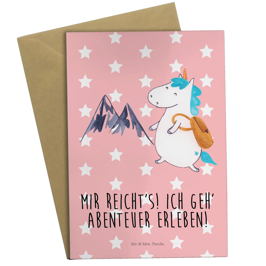 Grußkarte Einhorn Bergsteiger Glückwunschkarte, jubiläumskarte, abiturkarte, Motivkarte, spruchkarte, weihnachtskarten, einladungskarten, Grußkarten, neujahrskarte, hochzeitskarten, Klappkarte, dankeskarten, Grußkarte, osterkarten, firmungskarte, glückwunschkarten, genesungskarte, babykarte, Beileidskarte, valentinstagskarte, vatertagskarte, kommunionskarte, osterkarte, Einhörner, Unicorn, Einhorn Deko, Einhorn, Bergsteiger, Abenteurer, Urlaub, Weltenbummler, Abenteuer, Entdecker, Reisen, Weltreise, Berge