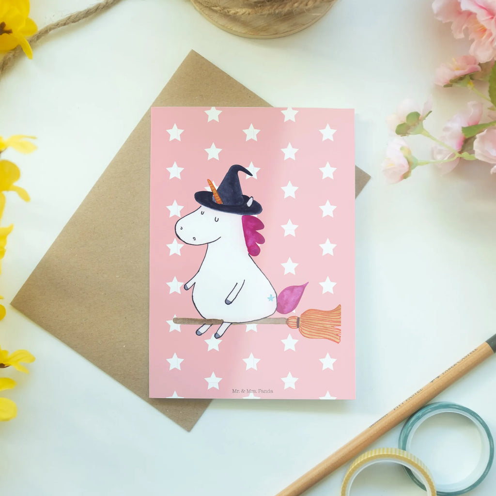 Greetings card unicorn Witch Klappkarte, Glückwunschkarte, Grußkarte, Ansichtskarten, Einladungskarte, Karte, Hochzeitskarte, Geburtstagskarte, Einhorn, Einhörner, Einhorn Deko, Unicorn, Hexe, Teufel, Zicke, Freundin, Ehefrau, Frau, Leben, Engel, Verrückte