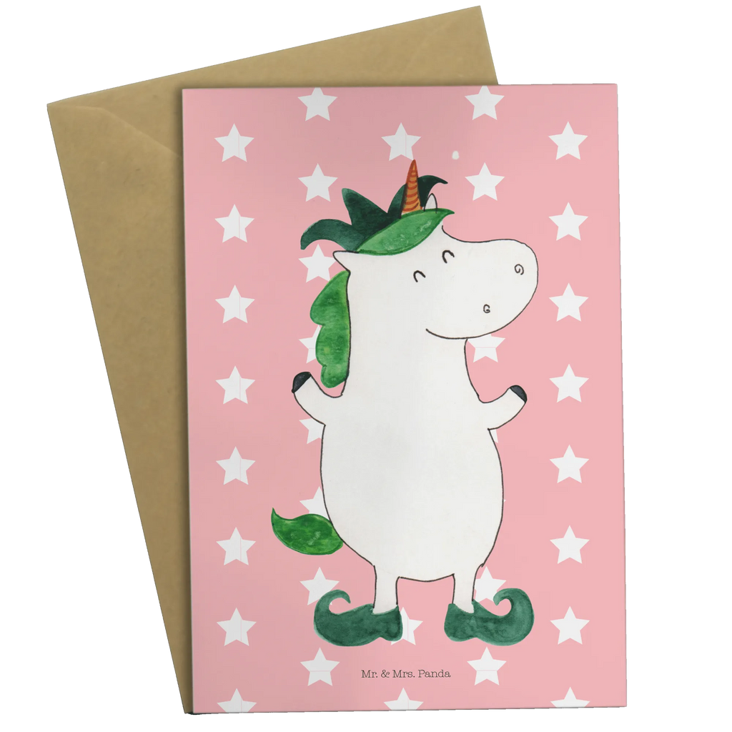 Greetings card unicorn joker Geburtstagskarte, Ansichtskarten, Einladungskarte, Klappkarte, Grußkarte, Glückwunschkarte, Hochzeitskarte, Karte, Einhorn, Einhörner, Einhorn Deko, Unicorn, Mittelalter, Hofnarr, Kasper, Gaukler