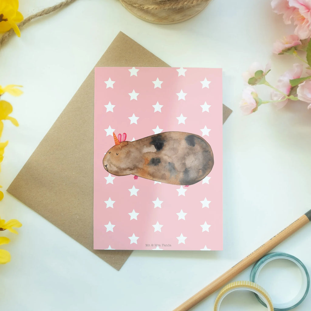 Greetings card unicorn Guinea pig greeting card, wedding card, folding card, invitation card, birthday card, unicorn, unicorns, Meericorn, guinea pig, squirrels