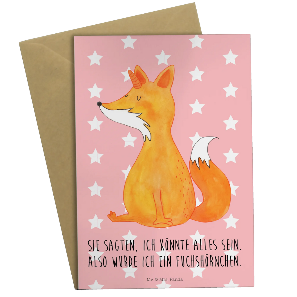Greetings card unicorn Wish Hochzeitskarte, Einladungskarte, Klappkarte, Ansichtskarten, Geburtstagskarte, Grußkarte, Karte, Glückwunschkarte, Einhorn, Einhörner, Einhorn Deko, Unicorn, Fuchshörnchen, Füchse, Fuchshorn, Fuchs, Foxycorn, Unicorns