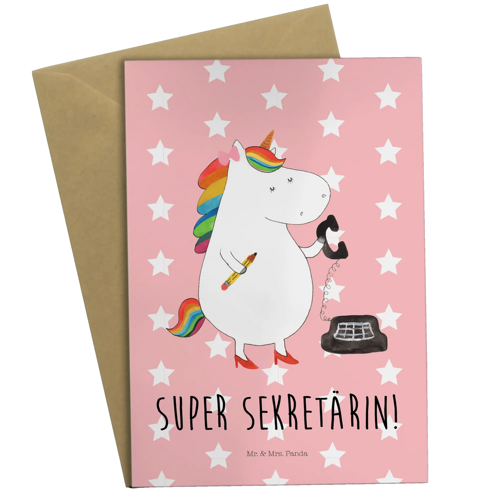 Kartka okolicznościowa Jednorożec sekretarka hochzeitskarten, kommunionskarte, abiturkarte, osterkarte, Grußkarte, jubiläumskarte, genesungskarte, Motivkarte, Grußkarten, Beileidskarte, vatertagskarte, weihnachtskarten, valentinstagskarte, neujahrskarte, Klappkarte, osterkarten, Glückwunschkarte, einladungskarten, dankeskarten, firmungskarte, glückwunschkarten, babykarte, spruchkarte, Unicorn, Einhorn, Einhörner, Einhorn Deko, Rechtsanwältin, Bürohilfe, Rechtsanwaltsgehilfin, Büro, Steuerkanzlei, Steuerbüro, Sekretärin, Bürokraft