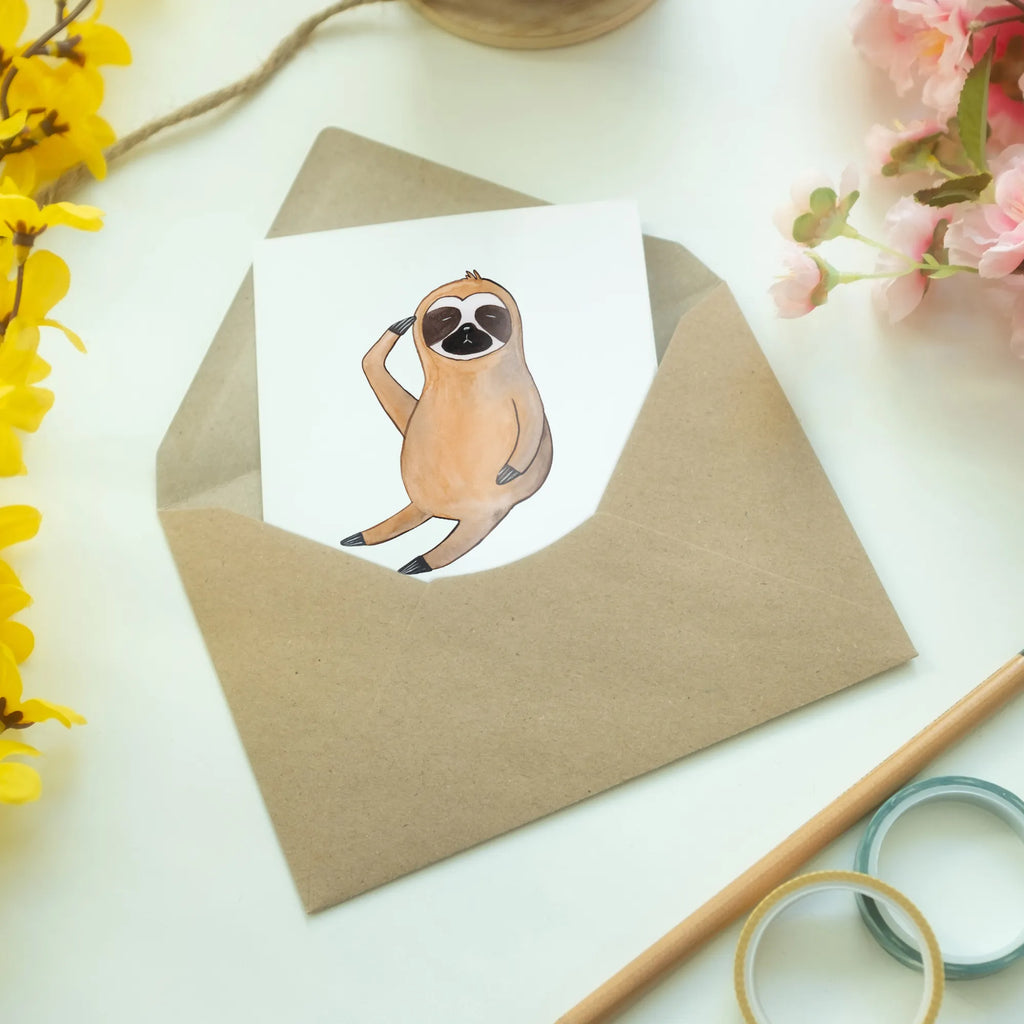 Greetings card sloth Bird babykarte, Glückwunschkarte, abiturkarte, jubiläumskarte, Beileidskarte, weihnachtskarten, Grußkarten, valentinstagskarte, genesungskarte, glückwunschkarten, firmungskarte, osterkarte, Klappkarte, hochzeitskarten, dankeskarten, Motivkarte, spruchkarte, osterkarten, kommunionskarte, einladungskarten, vatertagskarte, Grußkarte, neujahrskarte, Faultier, Faultier Deko, Faultier Geschenk, Faultiere, Vogel, Faultierwelt, faul, Frühaufsteher, Der Frühe Vogel, Morgenmuffel, Früher Vogel, Lieblingstier, Spinner