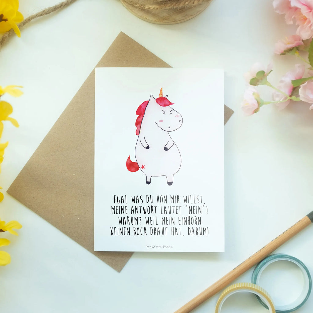 Greetings card unicorn Fury wedding card, greeting card, folding card, invitation card, birthday card, unicorn, unicorns, office gift, listless, reality, Unicorn, stupid questions, angry, announcement, colleg gift, work, office