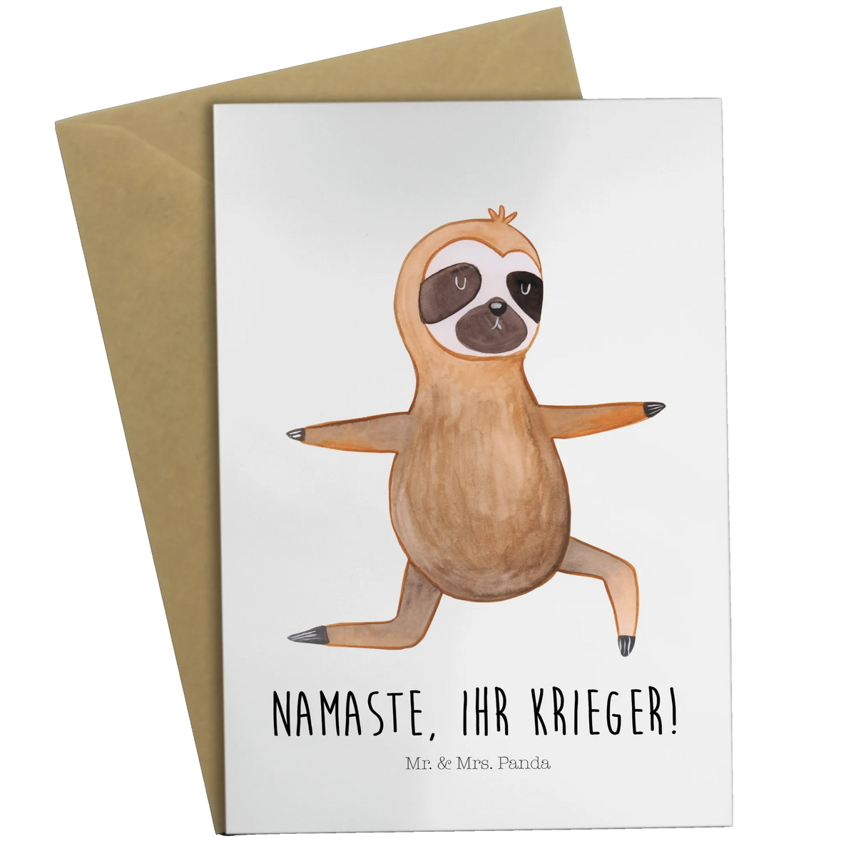 Greetings card sloth yoga jubiläumskarte, babykarte, neujahrskarte, vatertagskarte, dankeskarten, kommunionskarte, hochzeitskarten, Grußkarten, abiturkarte, genesungskarte, firmungskarte, spruchkarte, Motivkarte, glückwunschkarten, osterkarte, Klappkarte, weihnachtskarten, valentinstagskarte, Glückwunschkarte, einladungskarten, osterkarten, Beileidskarte, Grußkarte, Faultier, Faultier Geschenk, Faultier Deko, Atmung, Lieblingstier, Faultiere, Namaste, Yogaübungen, Gelassenheit, Krieger, faul, Entspannung, Meditation, Yoga