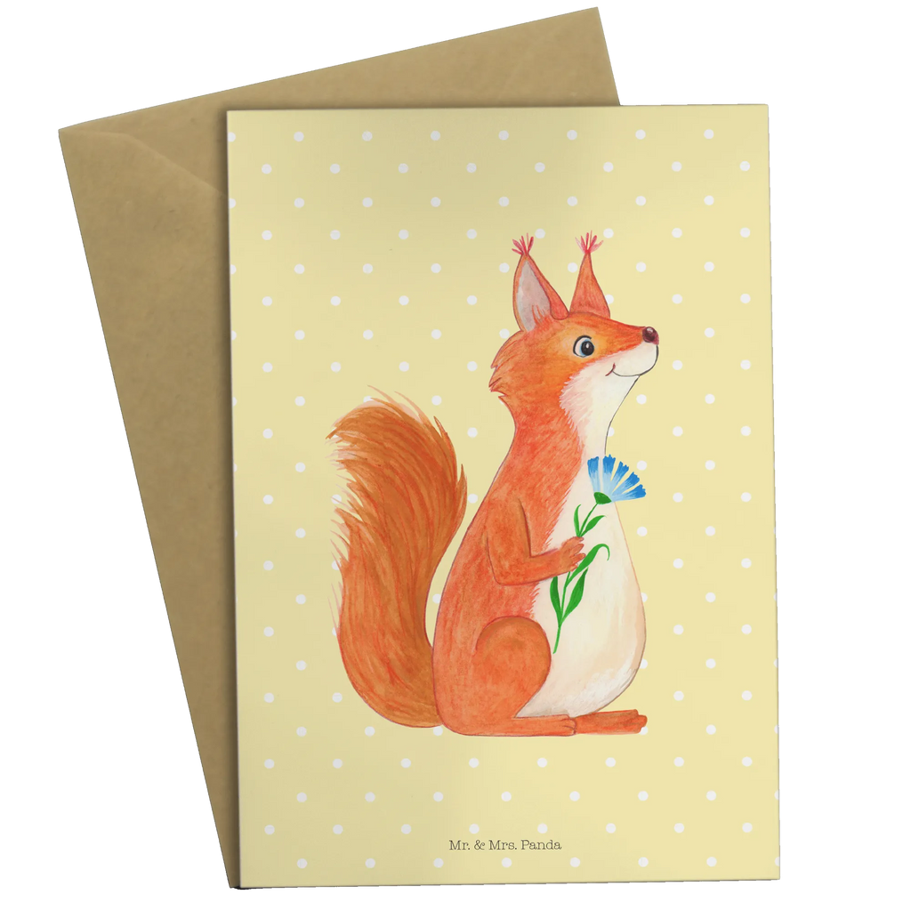 Grußkarte Eichhörnchen Blume Glückwunschkarte, Grußkarte, Hochzeitskarte, Klappkarte, Geburtstagskarte, Einladungskarte, Ansichtskarten, Karte, Tiermotive, Gute Laune, lustige Sprüche, Tiere, Motivation Bilder, Eichhörnchen, Spaß, Motivation Sprüche, Eichhorn, Lachen, Spruch positiv, Spruch Deko, glücklich Spruch