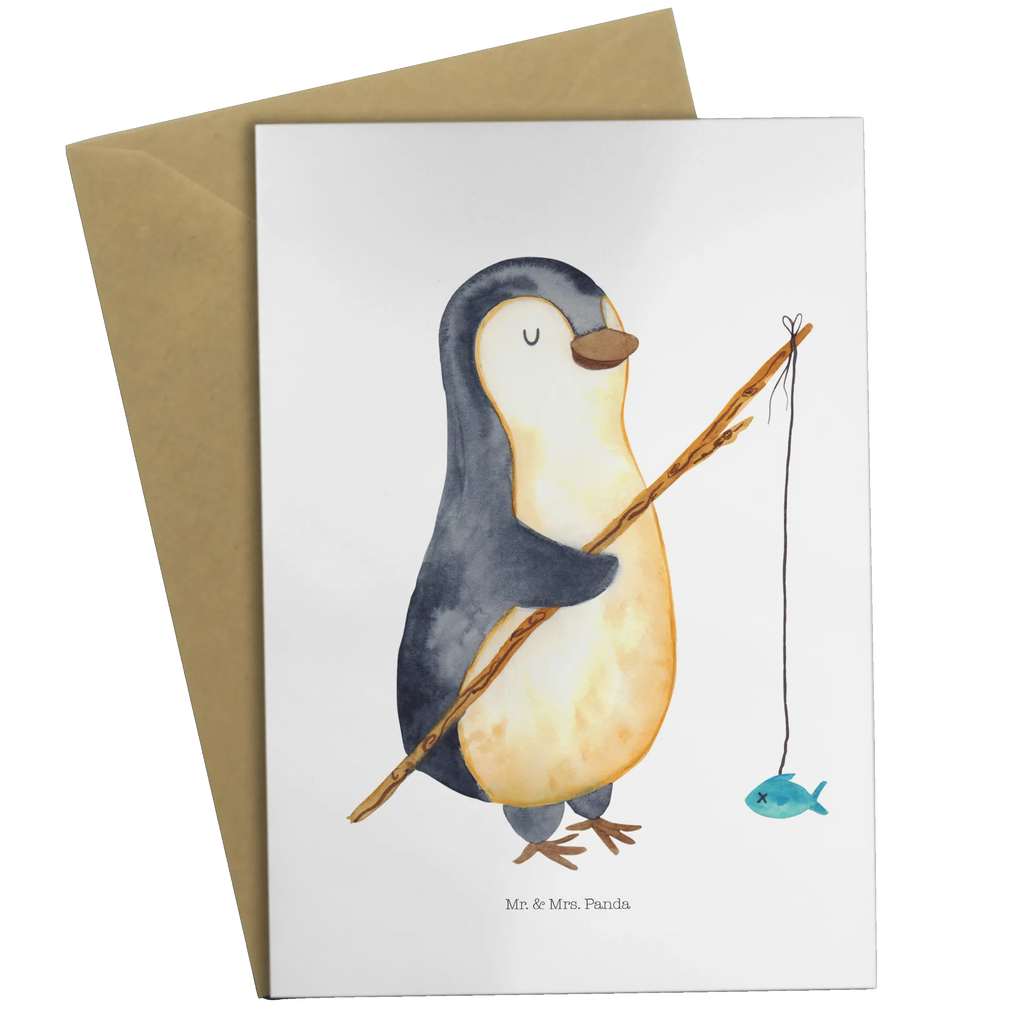 Kartka okolicznościowa Pingwin Wędkarz Beileidskarte, kommunionskarte, osterkarten, hochzeitskarten, jubiläumskarte, einladungskarten, Glückwunschkarte, Motivkarte, Grußkarte, neujahrskarte, osterkarte, glückwunschkarten, vatertagskarte, Klappkarte, weihnachtskarten, dankeskarten, babykarte, valentinstagskarte, genesungskarte, firmungskarte, spruchkarte, Grußkarten, abiturkarte, Pinguin, Tagesplan, Geschenk, Pinguine, Freundinnen, Tagträume, Neustart, Geschenkidee, Angeln, Angler, Hobby, Planer, Plan, Motivation, Urlaub, Wochenende