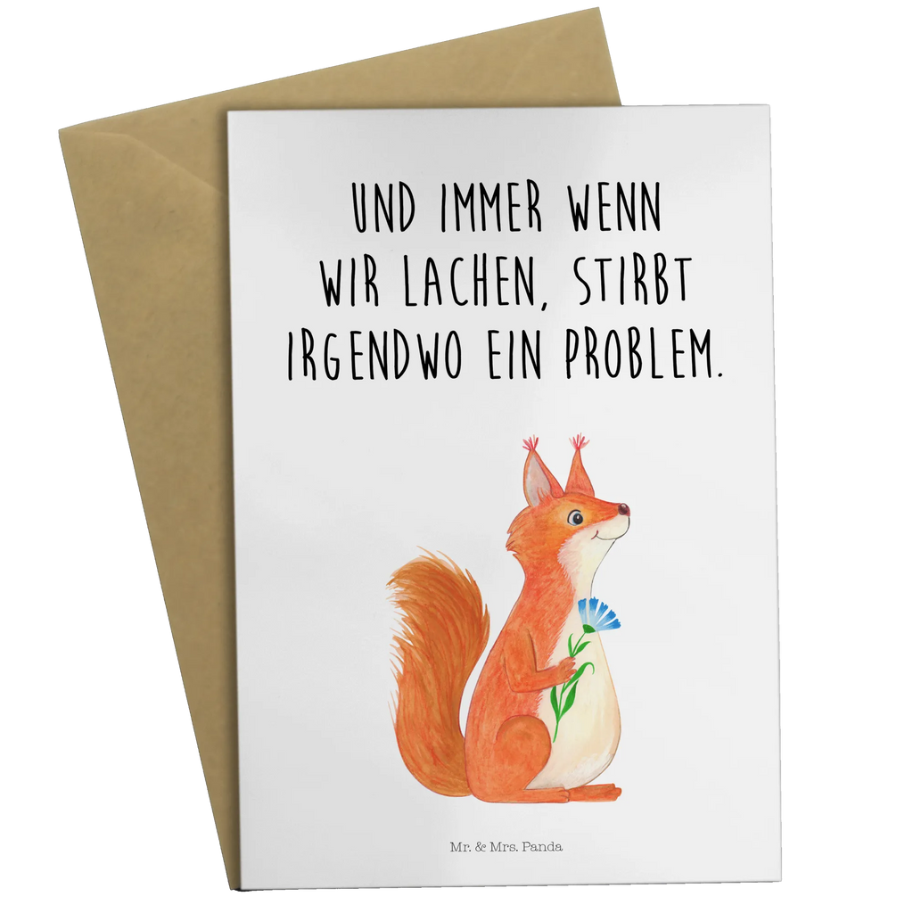 Grußkarte Eichhörnchen Blume Glückwunschkarte, Grußkarte, Hochzeitskarte, Klappkarte, Geburtstagskarte, Einladungskarte, Ansichtskarten, Karte, Tiermotive, Gute Laune, lustige Sprüche, Tiere, Motivation Bilder, Eichhörnchen, Spaß, Motivation Sprüche, Eichhorn, Lachen, Spruch positiv, Spruch Deko, glücklich Spruch