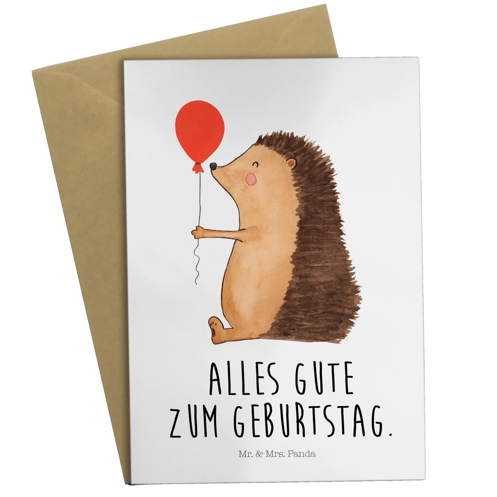 Grußkarte Igel Luftballon Hochzeitskarte, Grußkarte, Karte, Geburtstagskarte, Ansichtskarten, Einladungskarte, Klappkarte, Glückwunschkarte, Tiermotive, Gute Laune, lustige Sprüche, Tiere, Ballon, Igel, Happy Birthday, Geburtstagskind, Herzlichen Glückwunsch, Geburtstag, Glückwunsch