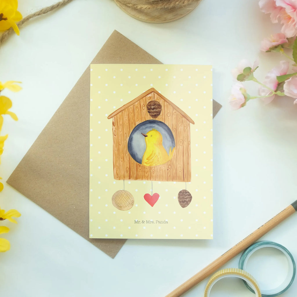 Greetings card birdhouse Home Glückwunschkarte, Motivkarte, hochzeitskarten, babykarte, einladungskarten, Klappkarte, neujahrskarte, genesungskarte, osterkarten, Beileidskarte, Grußkarte, Grußkarten, vatertagskarte, osterkarte, jubiläumskarte, dankeskarten, weihnachtskarten, firmungskarte, kommunionskarte, valentinstagskarte, spruchkarte, glückwunschkarten, abiturkarte, Lustige Sprüche, Tiermotive, Gute Laune, Tiere, Einzug, Hausbau, Haus, Geschenk, Umzug, Home Sweet Home, Vogelhaus, Einzugsgeschenk, Vogel