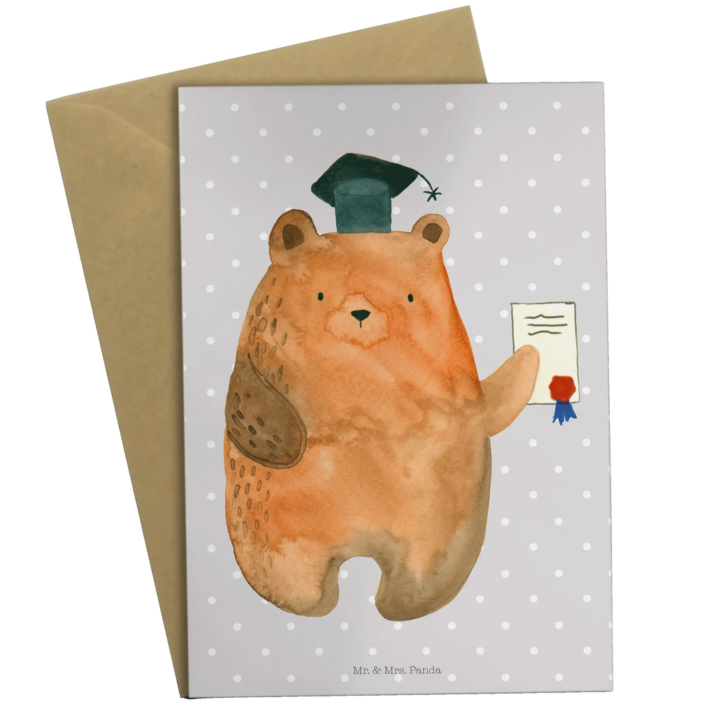 Greetings card bear Test Klappkarte, Grußkarte, Einladungskarte, Glückwunschkarte, Karte, Hochzeitskarte, Geburtstagskarte, Ansichtskarten, Bär, Teddy, Teddybär, Abitur, Prüfungen, Prüfung bestanden, Zeugnis, Abschluss, Abschlusszeugnis