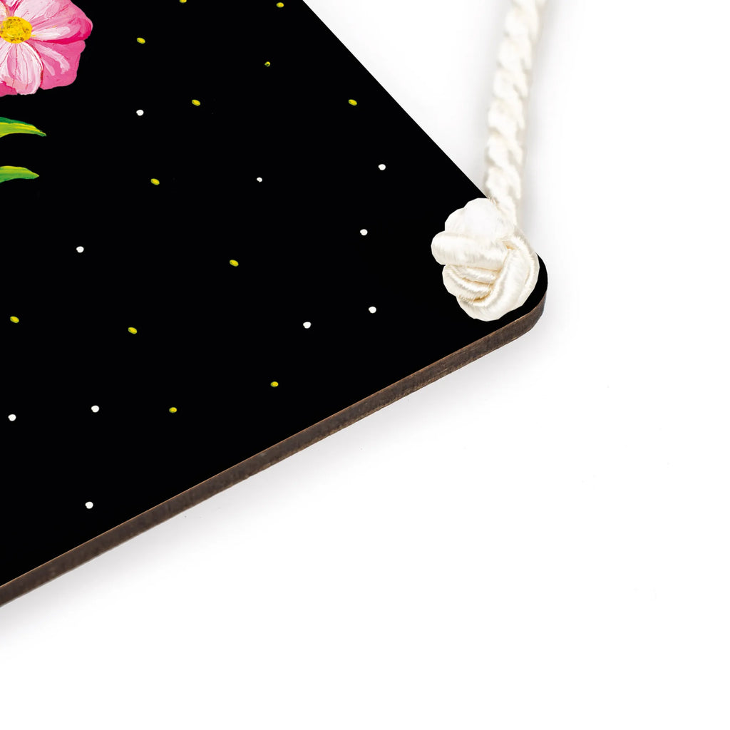 Decorative sign Magic World Nature, joy of life, love, magic, Magic moments, night, saying beautiful, motivation, wisdom, flowers, saying positive, black