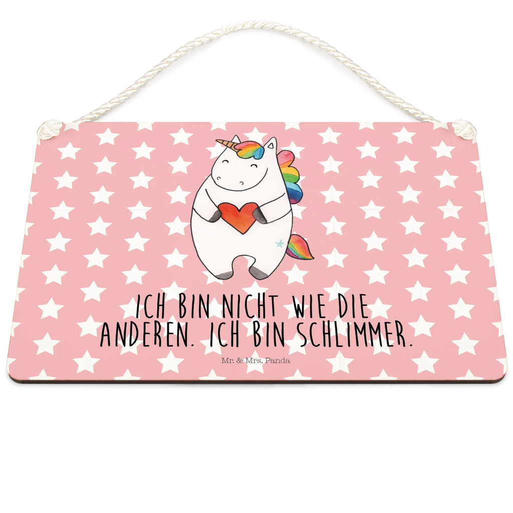 Deko Schild Einhorn Herz wandhänger, Wandschild, dekotafel, wandtafel, holzbild, Dekoschild, Türschild, Deko Wandtafel, hängeschild, Holzschild, dekoration schild, Schild mit Spruch, dekoschilder, Holztafel, sprüche schild, Schild, Deko Schild, Spruchschild, Badschild, Türschild Familie, Küchenschild, Motivschild, Einhorn Deko, Einhorn, Unicorn, Einhörner, Bunt, Anders, böse, Witzig, Lustig, Schlimm, Freundin, Herz